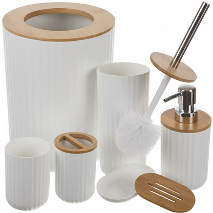 طقم حمام فاخر 6 قطع بتصميم عصري