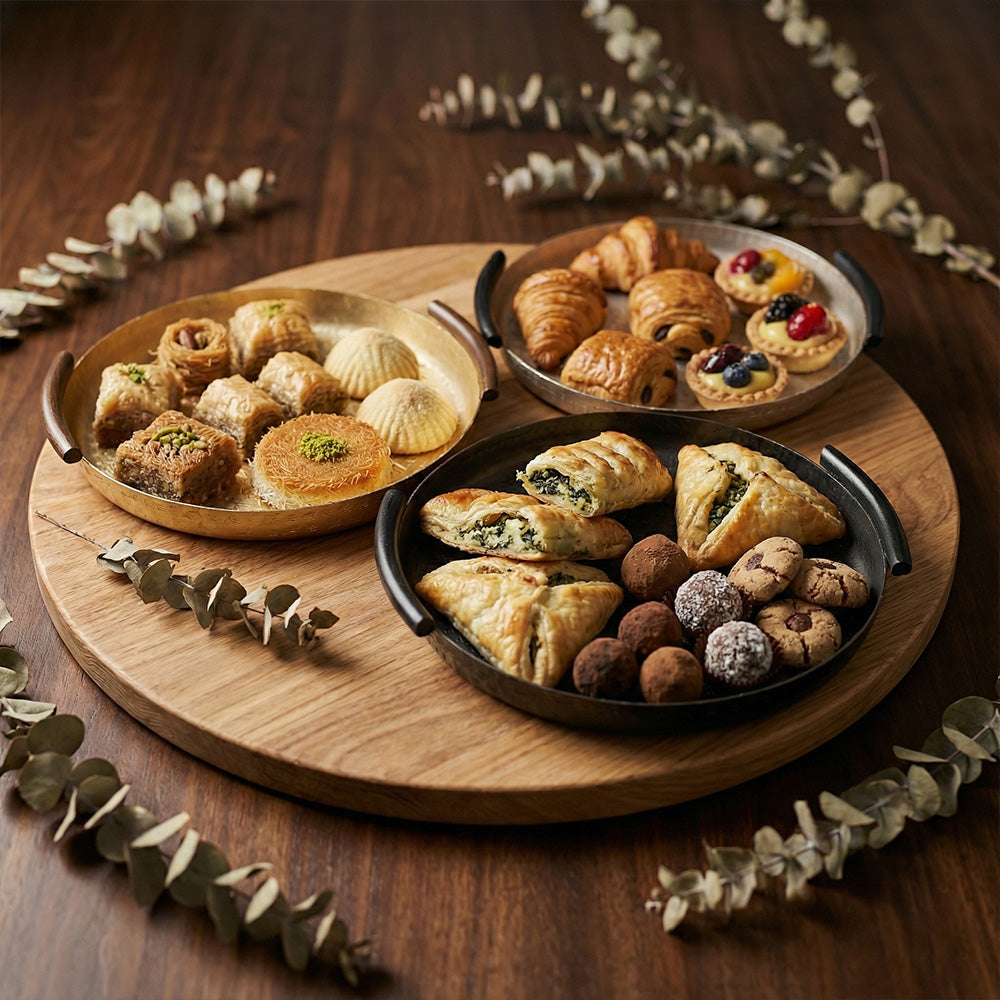 صينية تقديم دائرية وسط Alkuwaity Al Awal الكويتي الأول