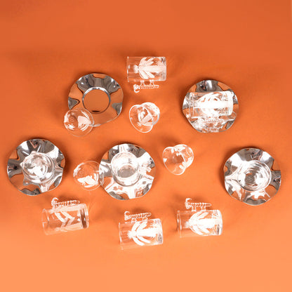 طقم استكانه وفناجين18ق نخله