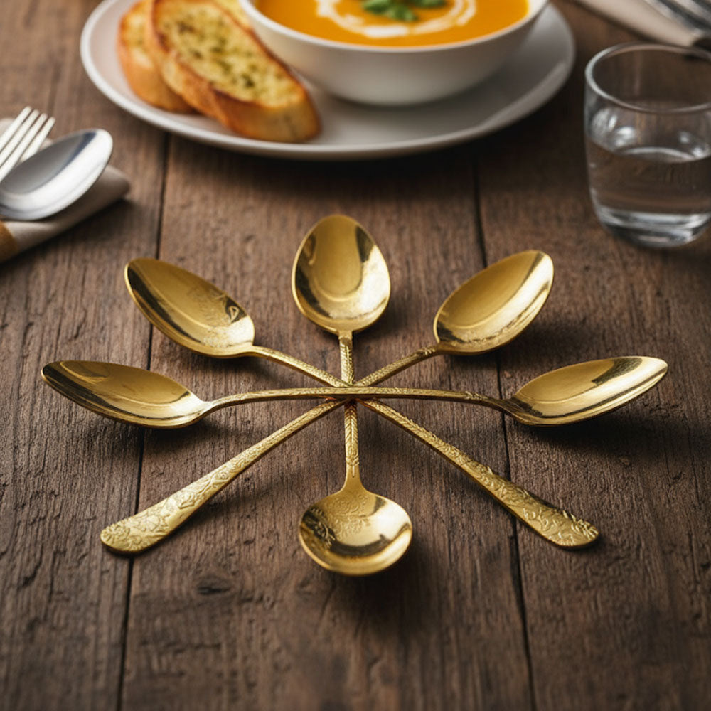 ملاعق مزركشة فاخرة