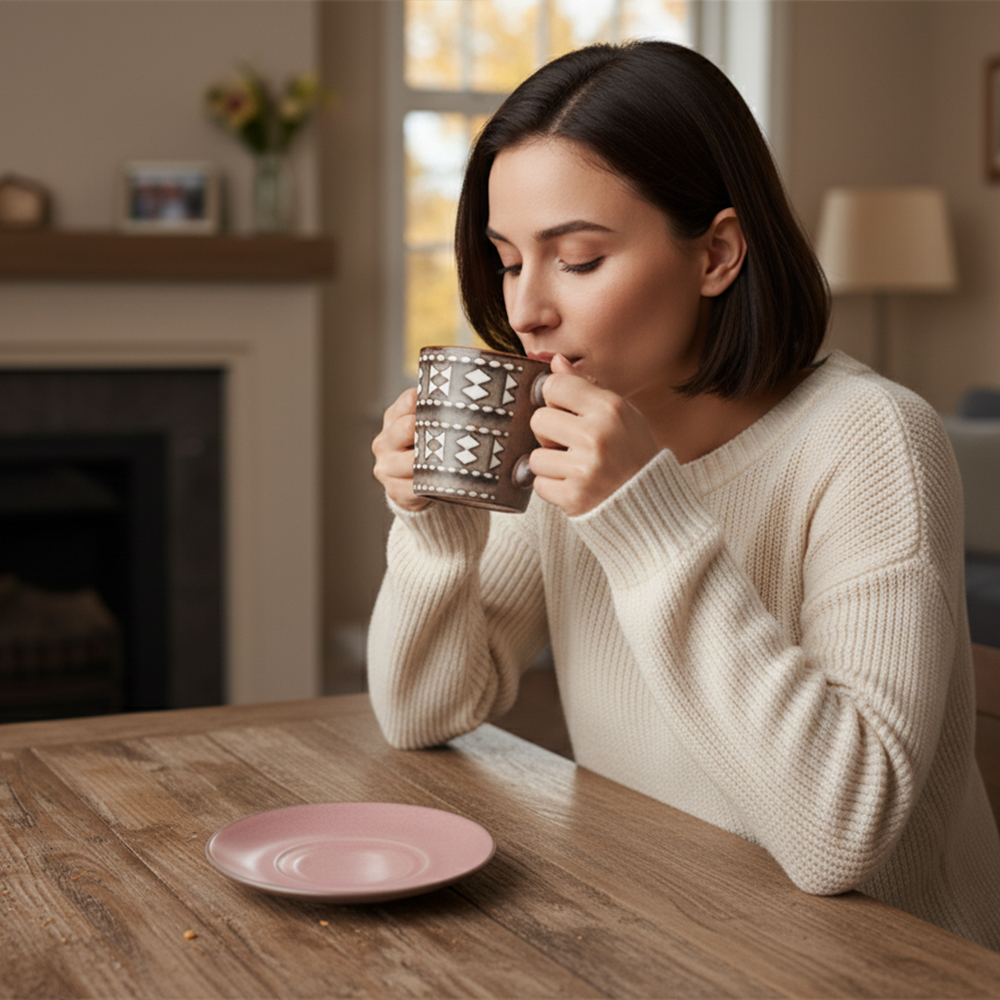 طقم فناجين مع صحون – 12 قطعة (200 مل)