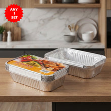 حاويات طعام من رقائق الألومنيوم