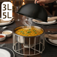 سخان طعام فاخر بتصميم عصري / أسود