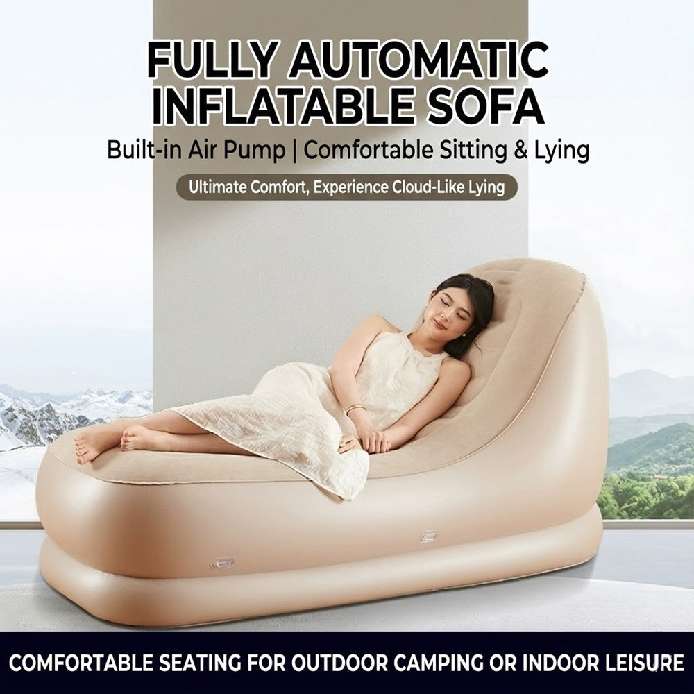 أريكة قابلة للنفخ مع مضخة هواء مدمجة