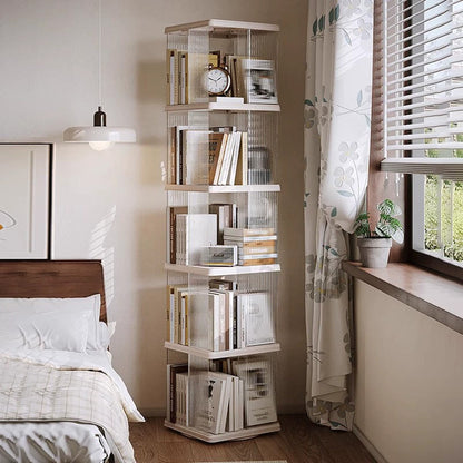 رف تخزين حديث متعدد الطبقات يدور 360 درجة