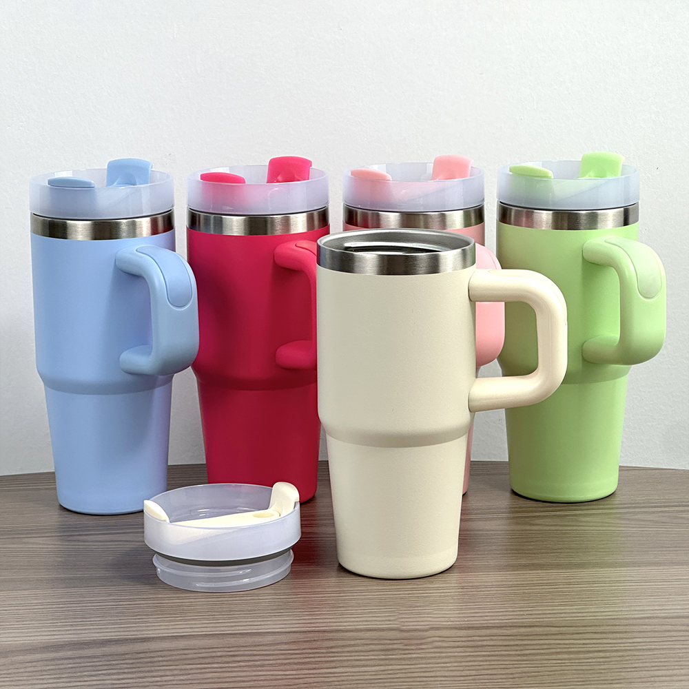 كوب حراري ستانلس بيد مع غطاء