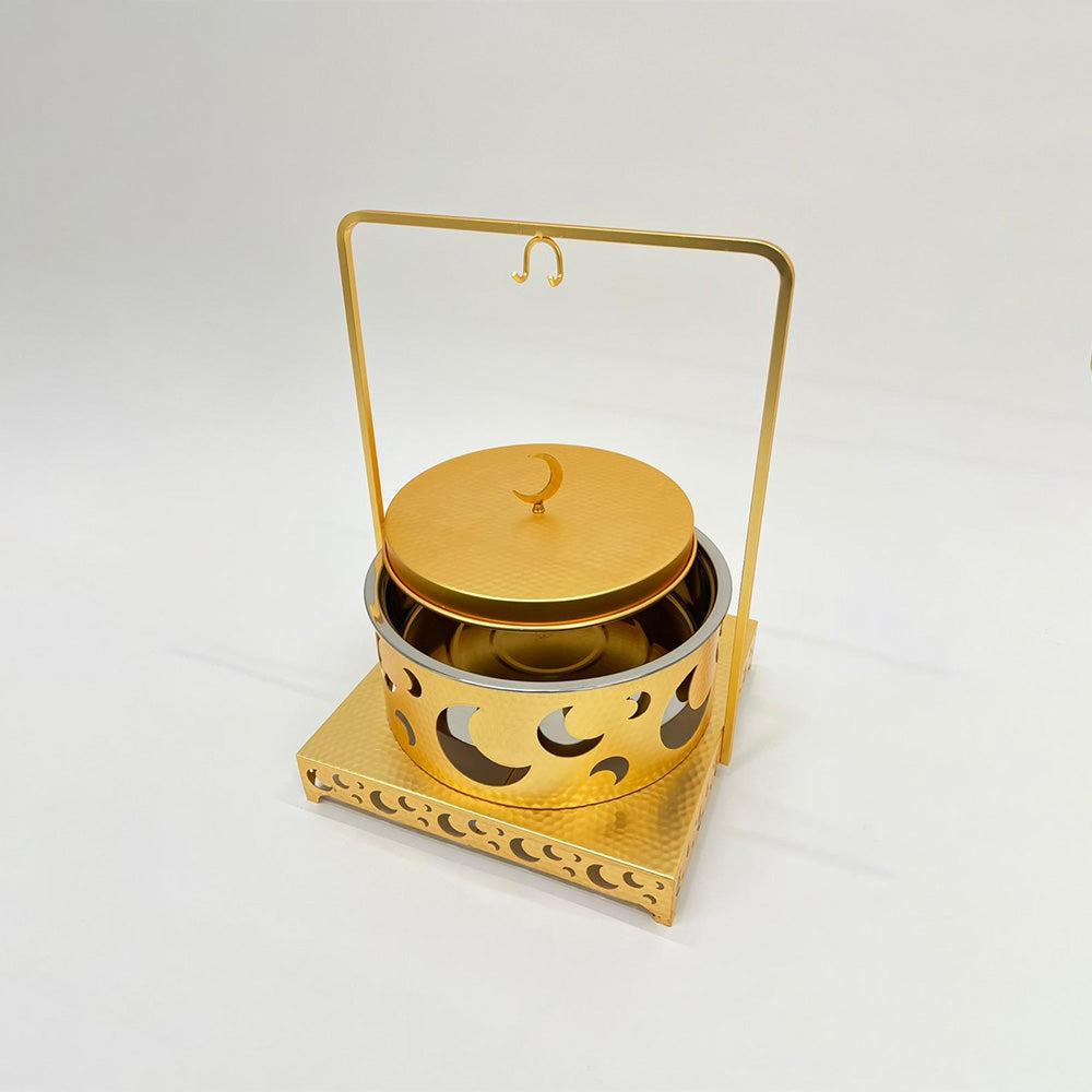 قدر ساخن معلق بتصميم القمر - سعة 4 لتر