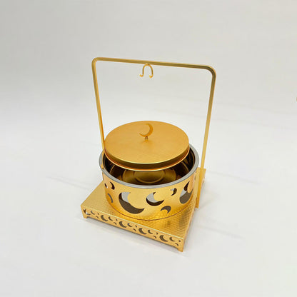 قدر ساخن معلق بتصميم القمر - سعة 4 لتر