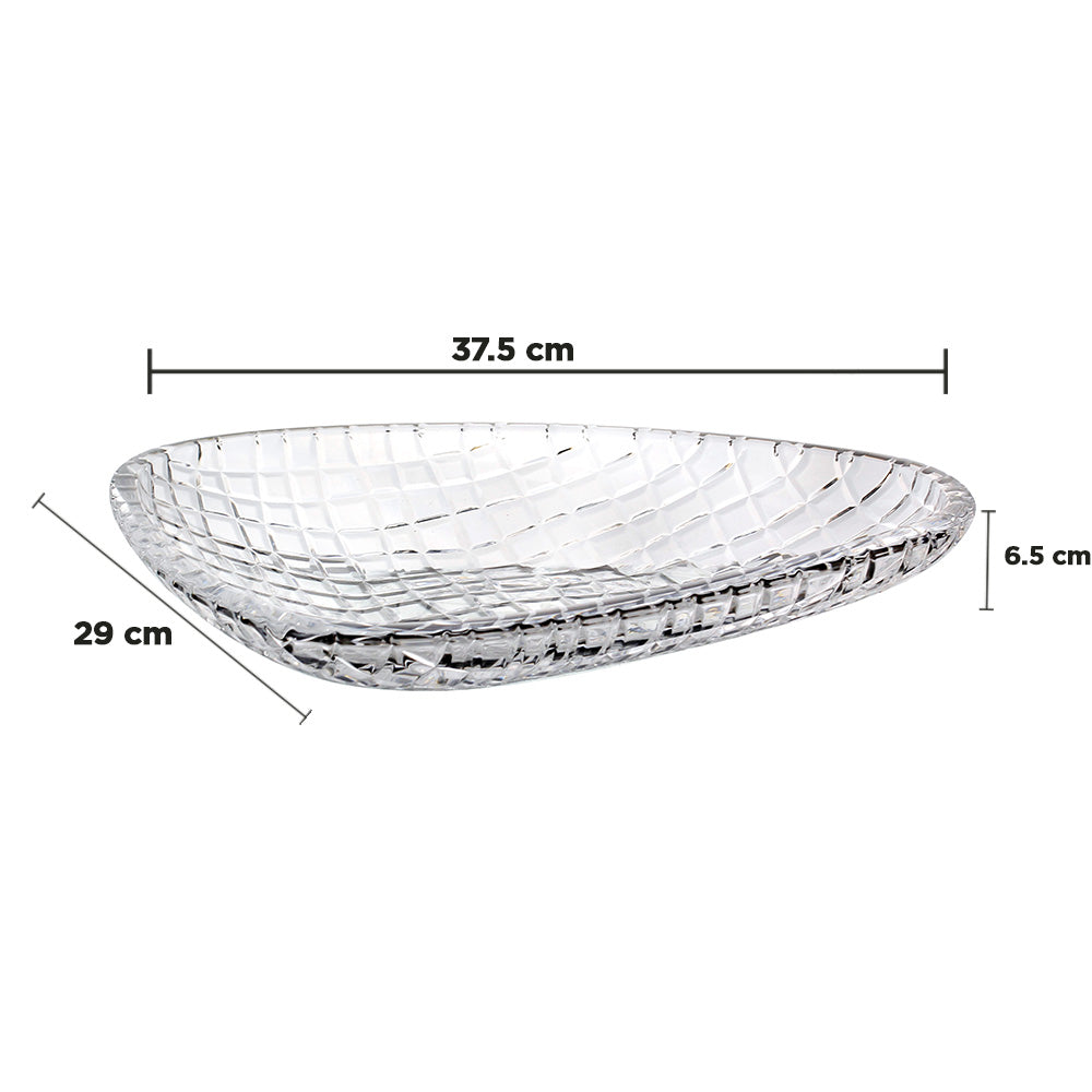 وعاء تقديم على شكل كريستال - 37.5 سم