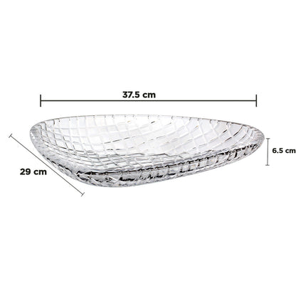 وعاء تقديم على شكل كريستال - 37.5 سم