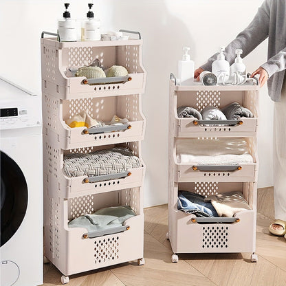 عربة تنظيم تخزين متعددة الطبقات