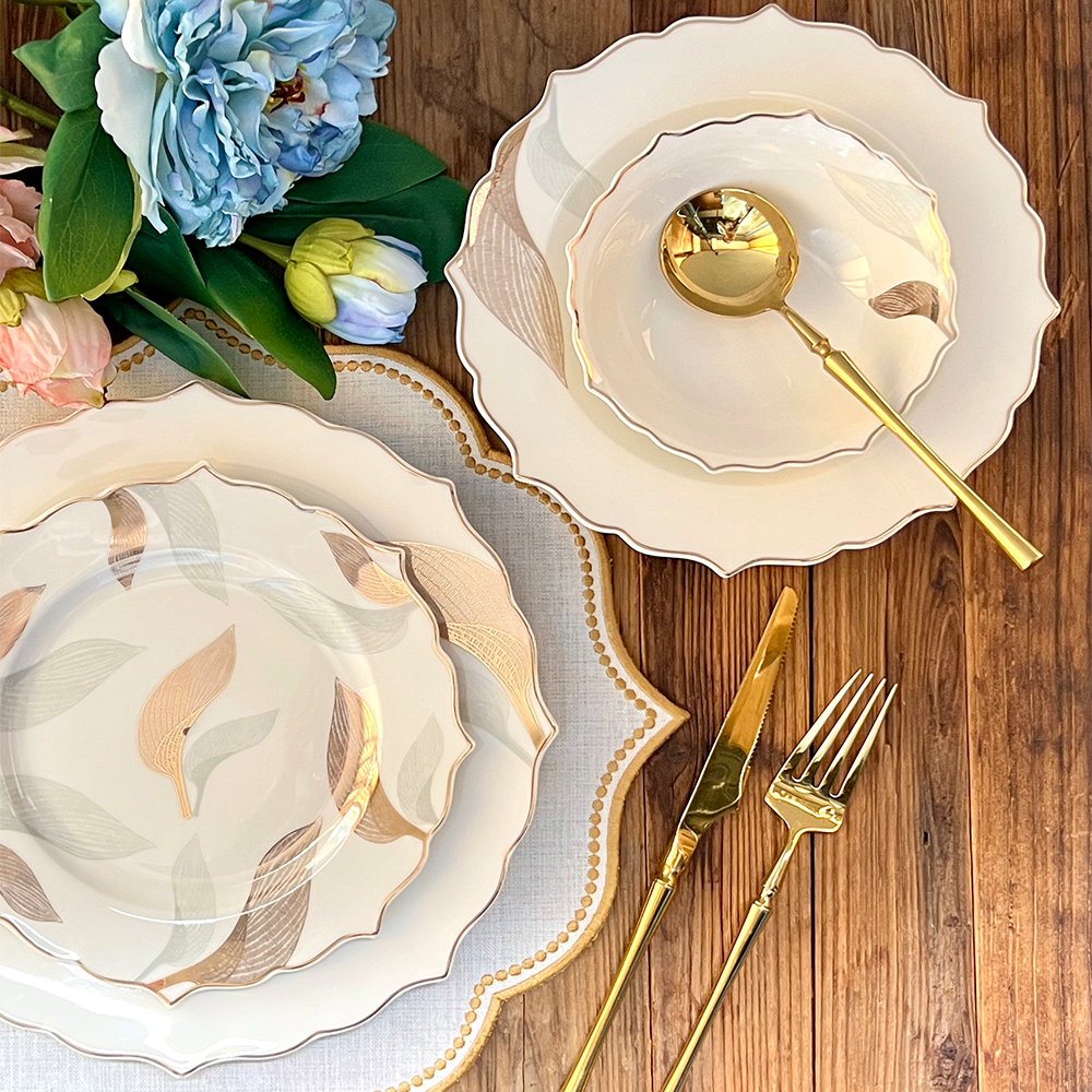 طقم أطباق مائدة فاخر 24 قطعة