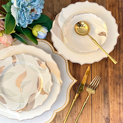 طقم أطباق مائدة فاخر 24 قطعة