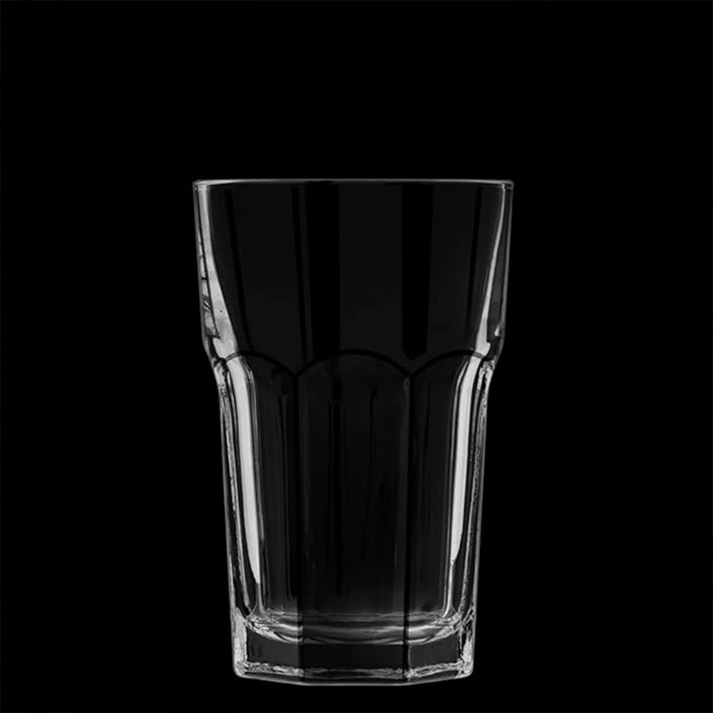 طقم أكواب زجاجية شفافة كلاسيكية – 6 قطع (415 مل)