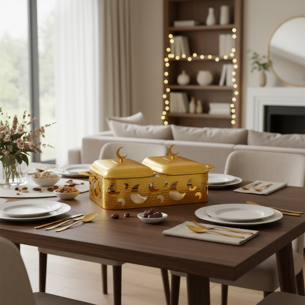 وعاء ساخن مزدوج بتصميم مون