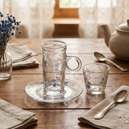 طقم استكانة وفنجان 18 قطعة Alkuwaity Al Awal الكويتي الأول