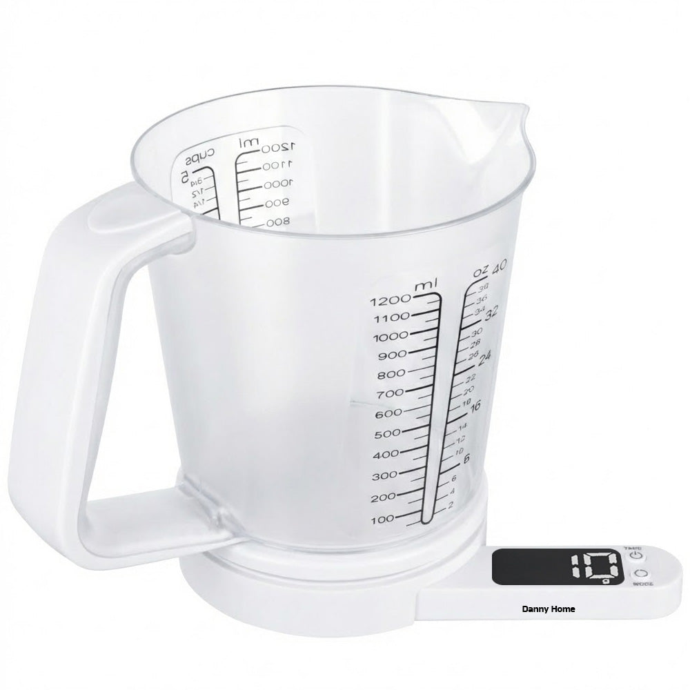 ميزان مطبخ مع كوب قياس