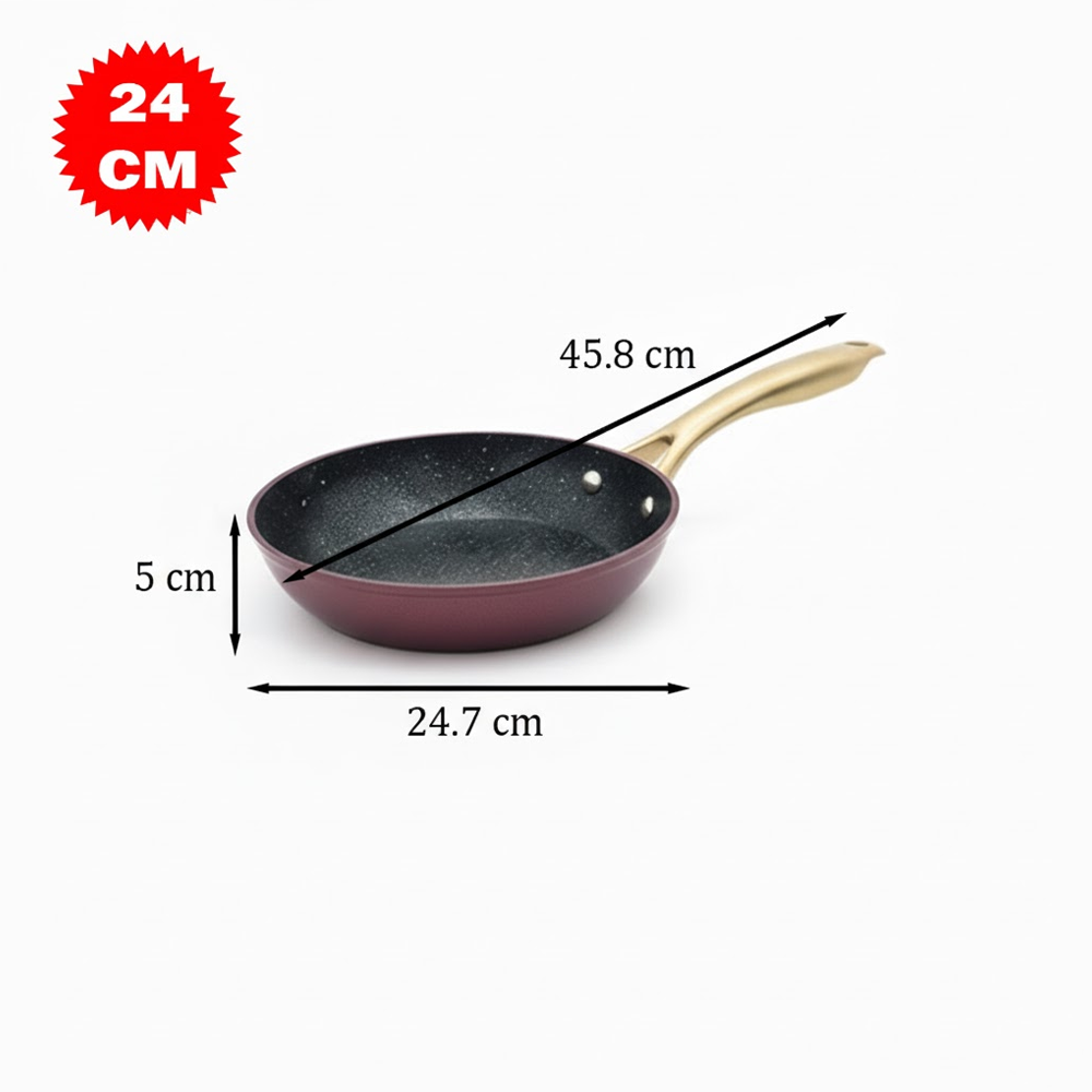 مقلاة جرانيت فاخرة غير لاصق