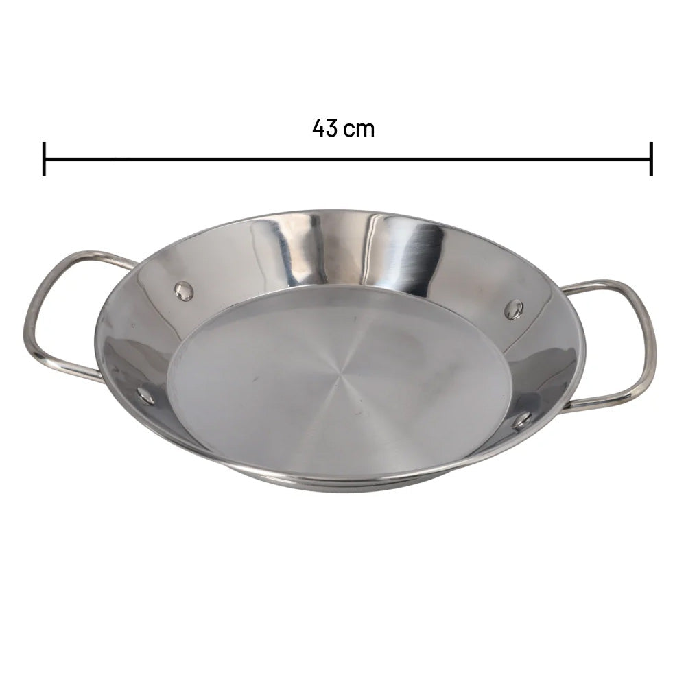 مقلاة مأكولات من الفولاذ المقاوم للصدأ