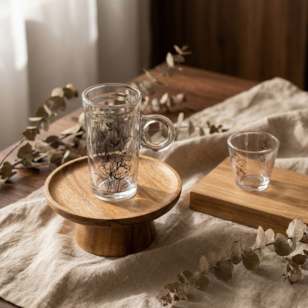 طقم استكانة وفنجان 18 قطعة Alkuwaity Al Awal الكويتي الأول