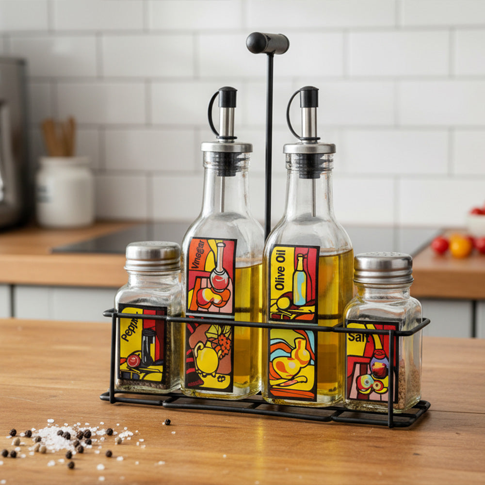 طقم حامل زيوت هرمي الحجوم