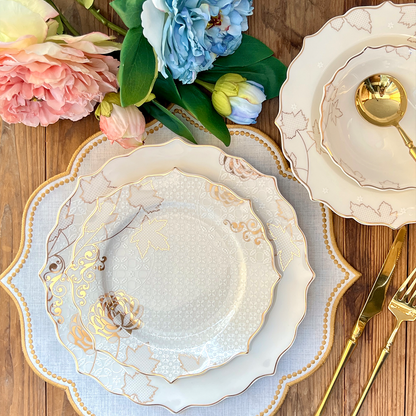 طقم أطباق مائدة فاخر 24 قطعة