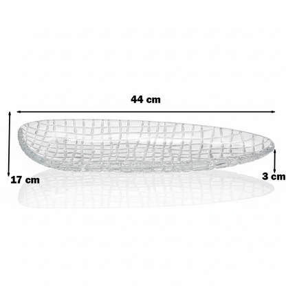 طبق تقديم زجاجي فاخر