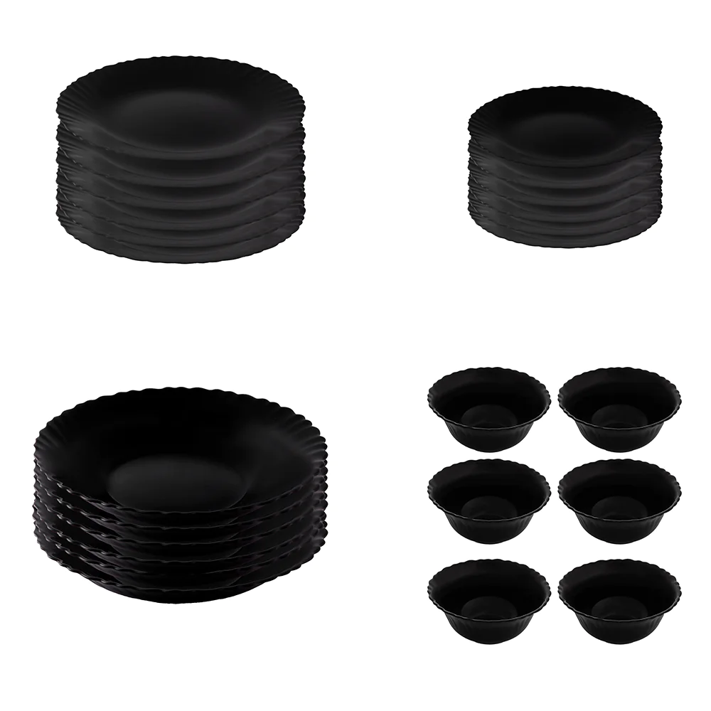 طقم سفرة بحواف مقنطرة