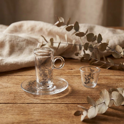 طقم استكانة وفنجان 18 قطعة Alkuwaity Al Awal الكويتي الأول