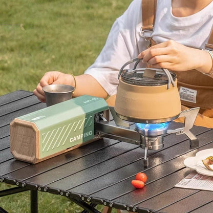 موقد تخييم قابل للطي مع حقيبة تخزين