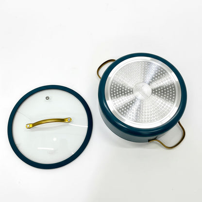 قدر طهي  بغطاء زجاجي