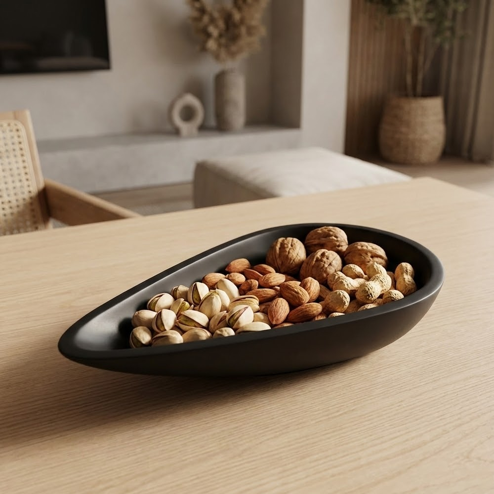 وعاء تقديم صغير بتصميم عصري بالوان متعددة