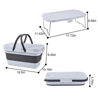 سلة قابلة للطي للأستخدام المتعدد
