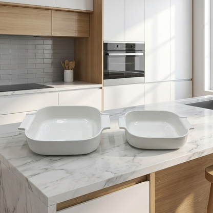 صينية فرن سيراميك مربعة