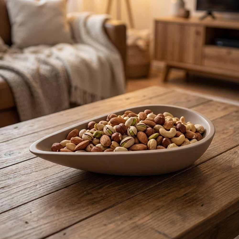 وعاء تقديم صغير بتصميم عصري بالوان متعددة