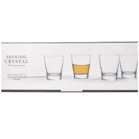 طقم أكواب زجاج  4 قطع 320 مل