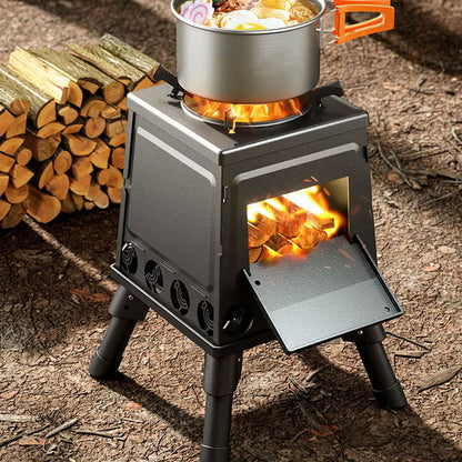 موقد محمول لحرق الأخشاب