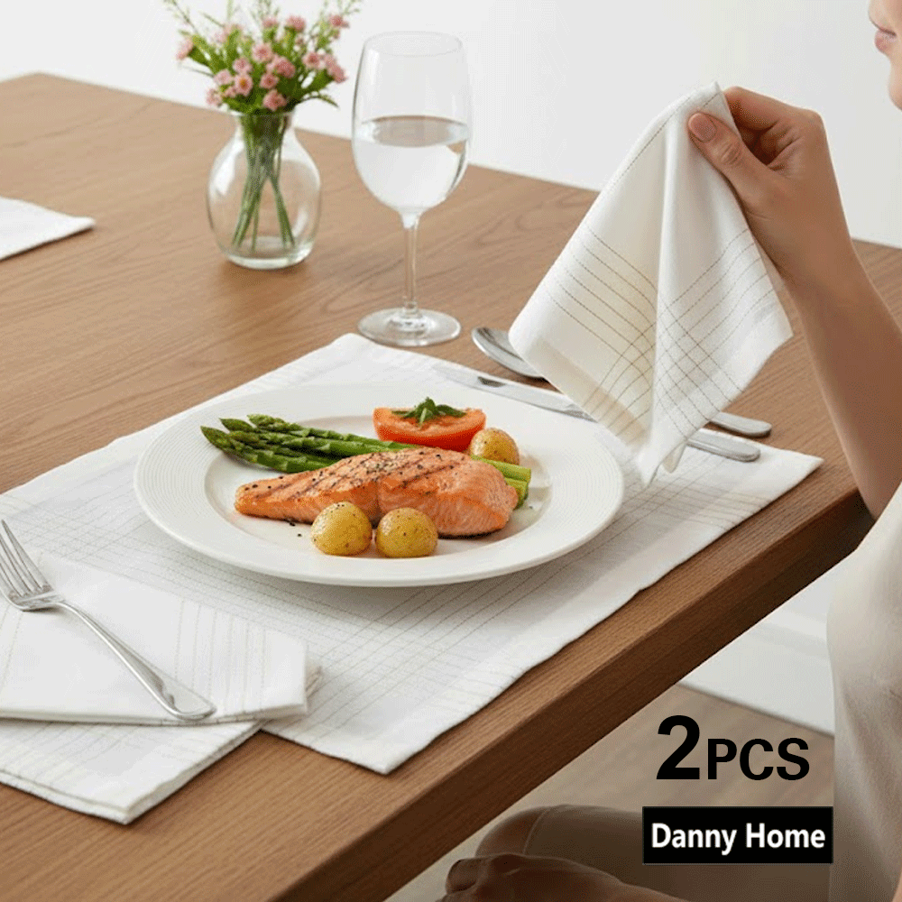 طقم مناديل سفرة للأستخدام المتعدد 2 قطعة