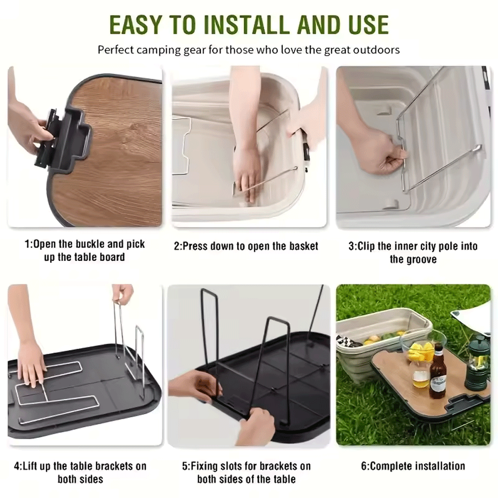 سلة  مع طاولة خشبية Danny Home