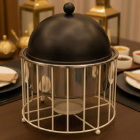 سخان طعام فاخر بتصميم عصري / أسود