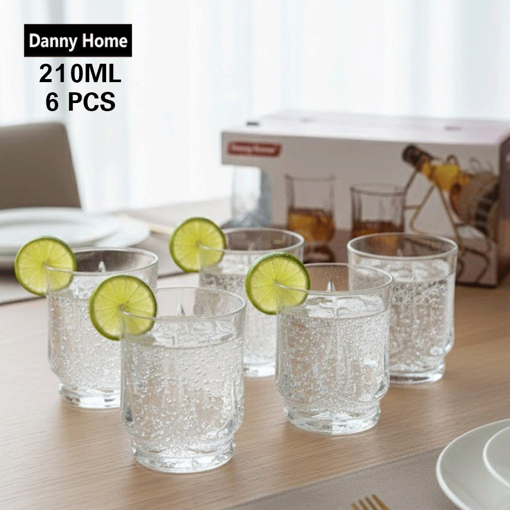 أكواب كريستال إستي 6 قطع 210 مل Danny Home
