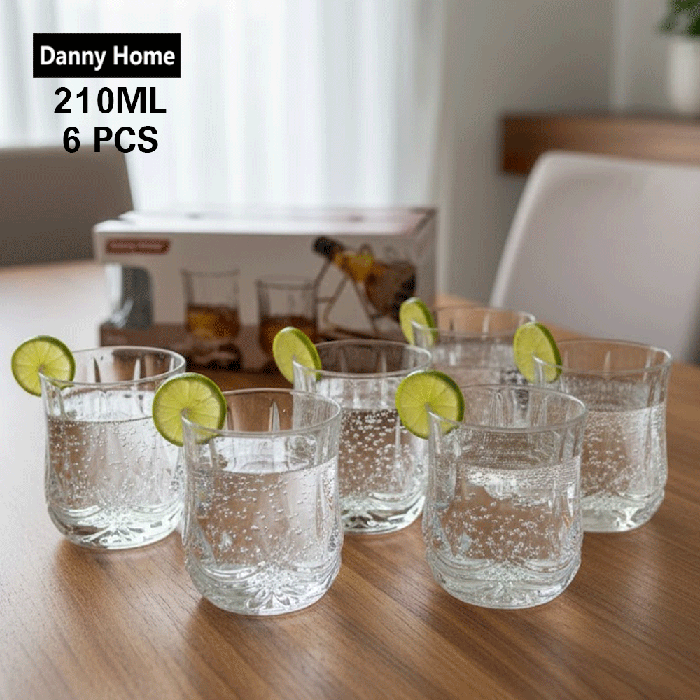 أكواب كريستال إستي 6 قطع 210 مل Danny Home