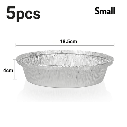 صينية دائرية ألومنيوم مع أغطية
