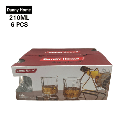أكواب كريستال إستي 6 قطع 210 مل Danny Home