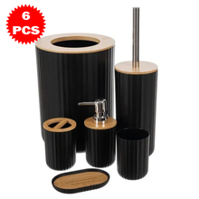 طقم حمام فاخر 6 قطع بتصميم عصري