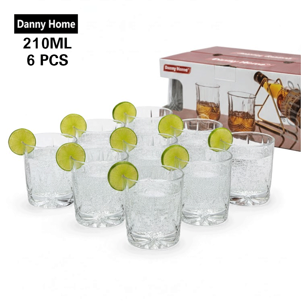 أكواب كريستال إستي 6 قطع 210 مل Danny Home