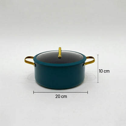 قدر طهي  بغطاء زجاجي