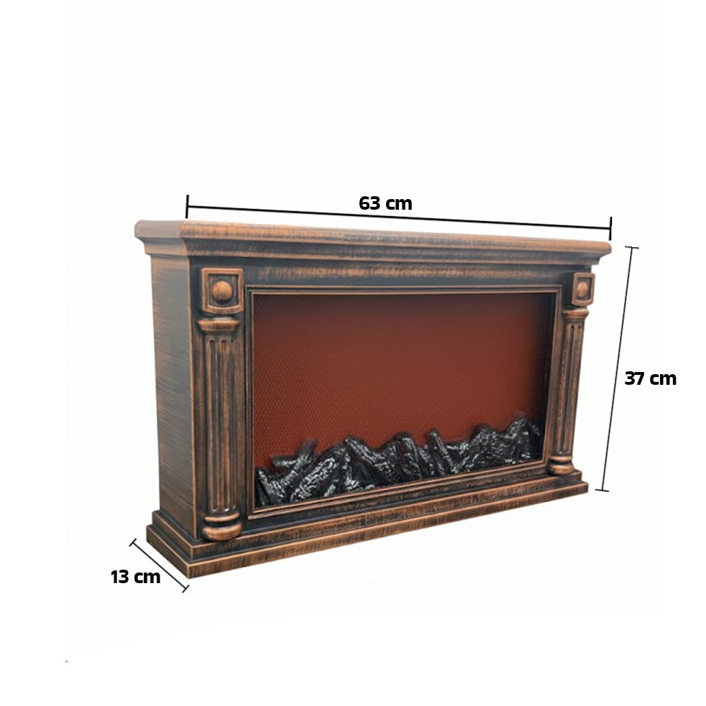 مدفأة ‏بالإضاءة على شكل لهب الحطب‏ للديكور