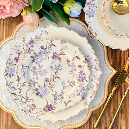 طقم أطباق مائدة فاخر 24 قطعة