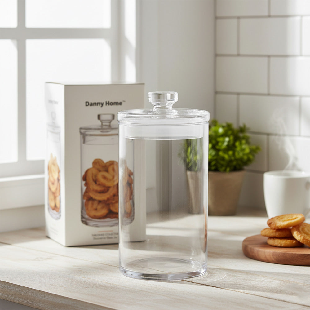 برطمان تخزين زجاجي طويل